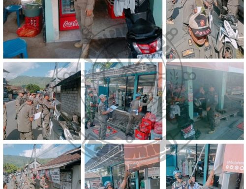 SATPOL PP KARANGASEM GENCARKAN PENERTIBAN REKLAME ROKOK DAN PENGAWASAN IZIN USAHA